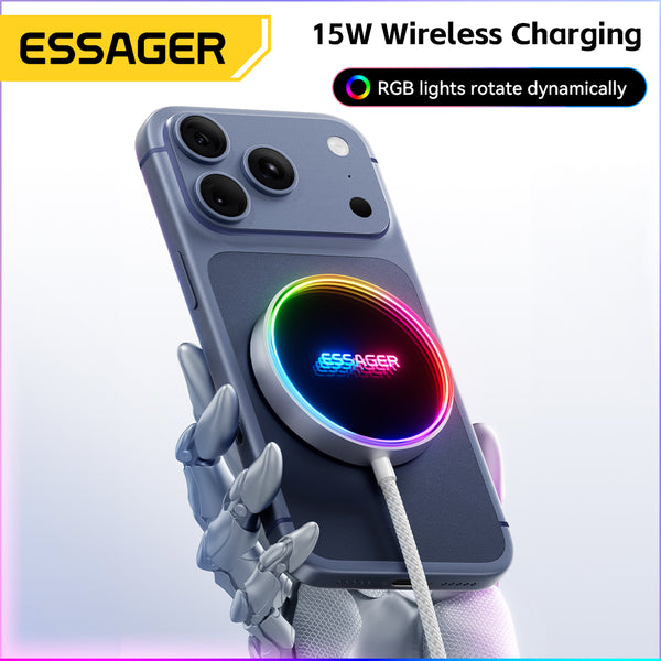 ESSAGER 15W Magnetic Fast Wireless Charger