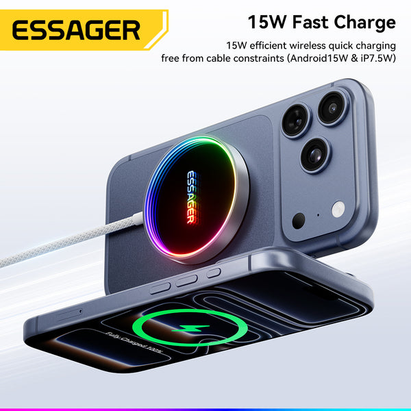 ESSAGER 15W Magnetic Fast Wireless Charger