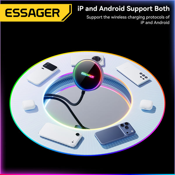 ESSAGER 15W Magnetic Fast Wireless Charger