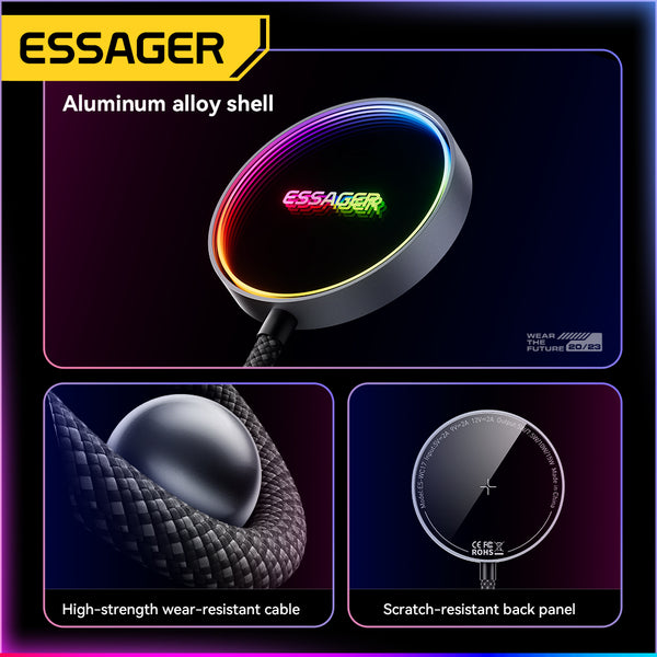 ESSAGER 15W Magnetic Fast Wireless Charger