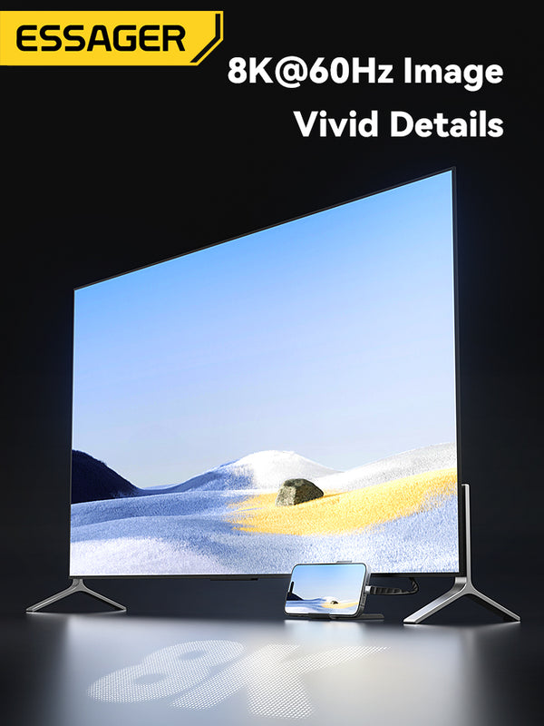 ESSAGER 240W USB4.0 Cable – Fast Charge, Data & 8K Video