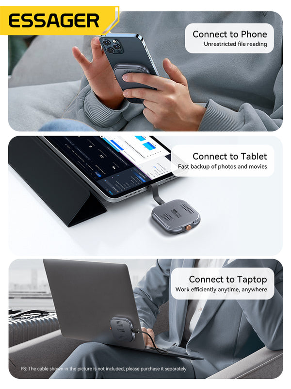 ESSAGER Magnetic Hard Drive Enclosure