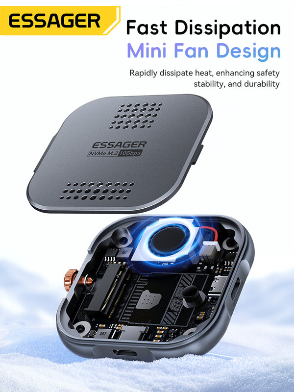 ESSAGER Magnetic Hard Drive Enclosure