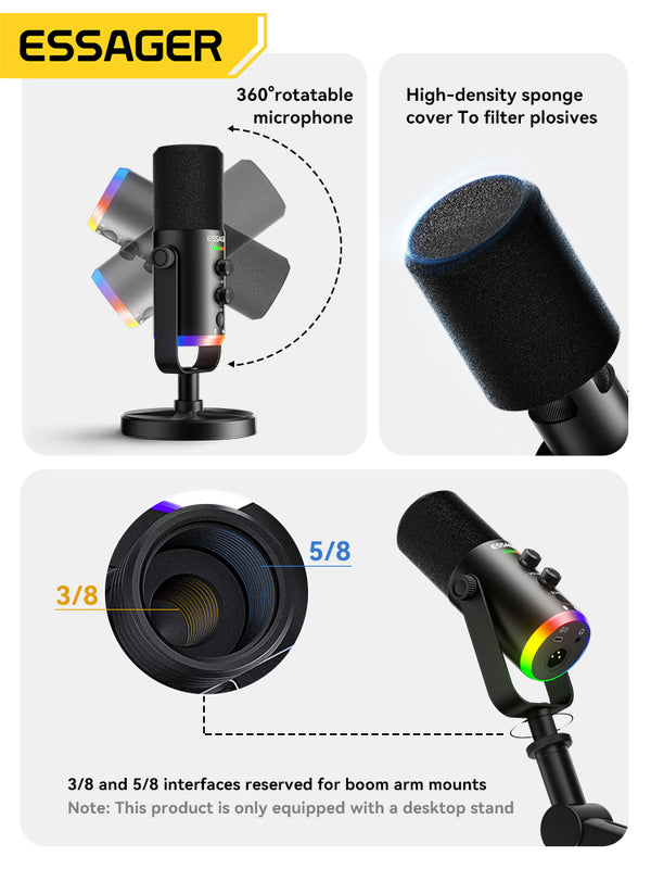 ESSAGER Desktop Microphone