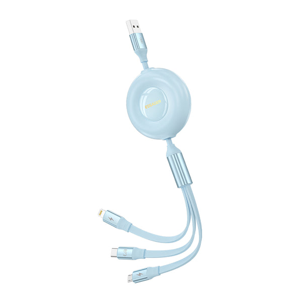 Essager Yuyuan 3 in 1 retractable 6A cable