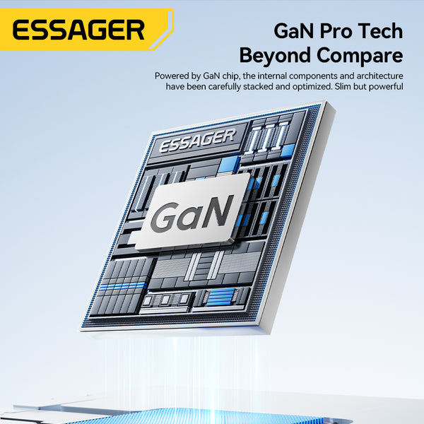 ESSAGER 85W Desktop Charging Station – 3C+3A Multi-Port Fast Charger