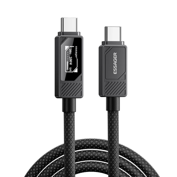 ESSAGER 100W USB-C Charging Cable – With LED Power Display