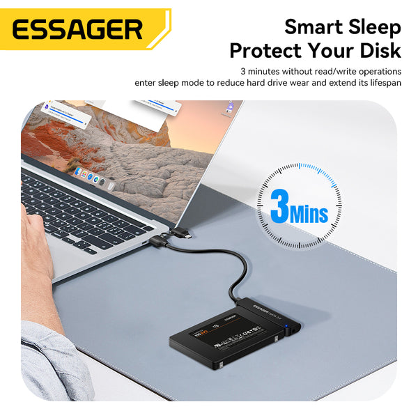 ESSAGER SATA to USB Cable – HDD/SSD Adapter