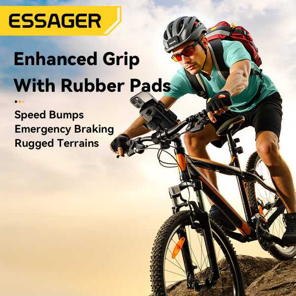 ESSAGER Rearview Mirror Bike Phone Holder