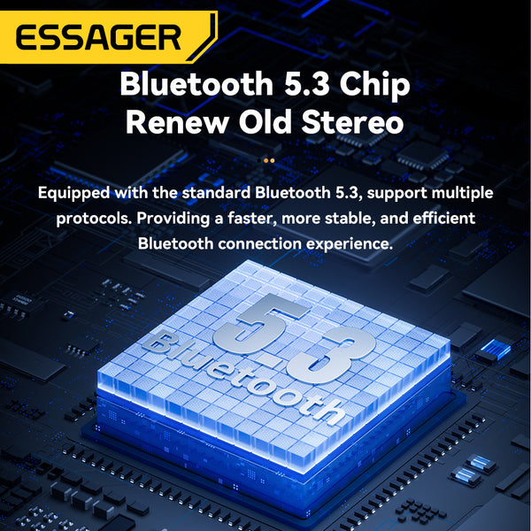 ESSAGER 35W FM Bluetooth Car Charger – MP3, Display, USB-C + A