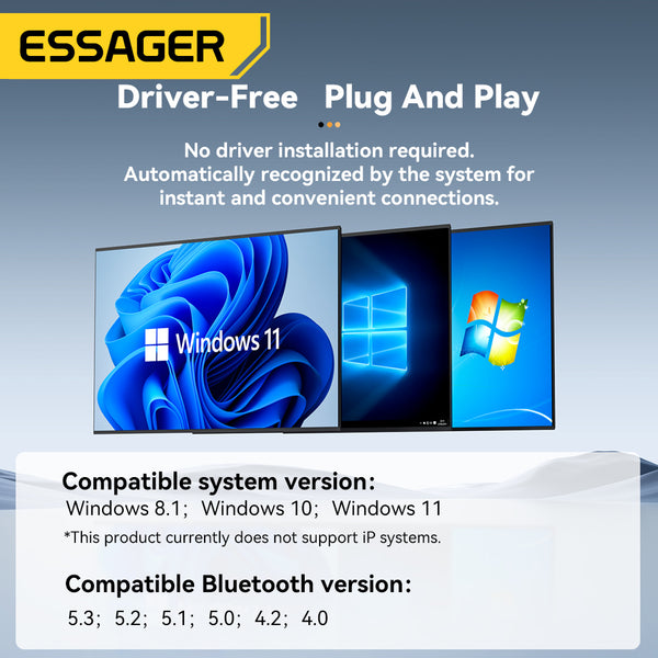 ESSAGER Bluetooth 6.0 USB Adapter