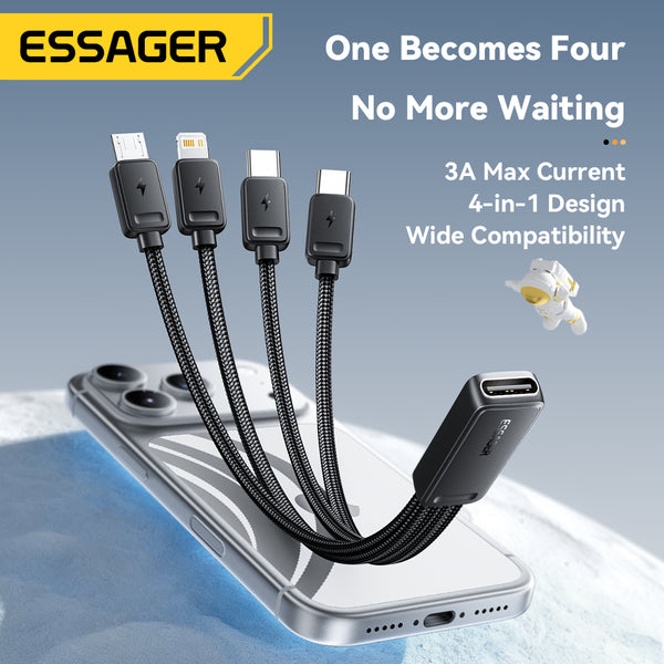 ESSAGER 1-to-4 USB Splitter Hub