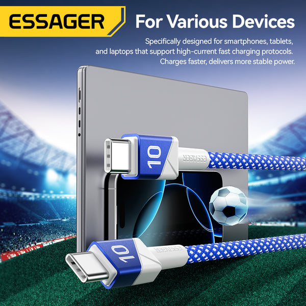 ESSAGER 100W USB-C to USB-C Cable