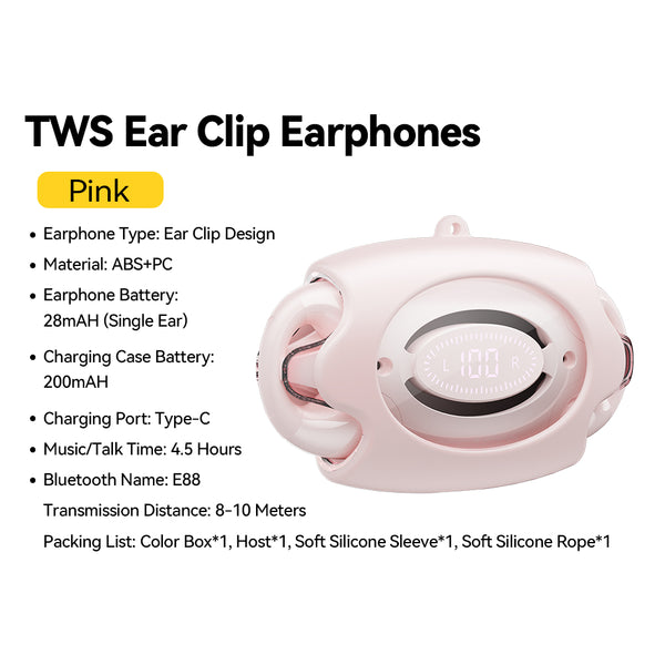 Essager E88 Bluetooth  TWS Earclip Earphones