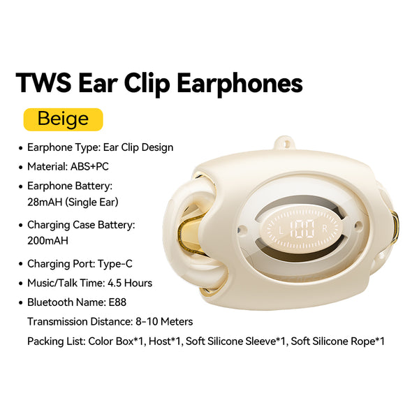 Essager E88 Bluetooth  TWS Earclip Earphones