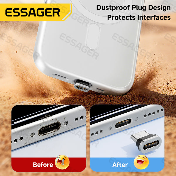 ESSAGER 240W Usb-C to Usb-C Magnetic Fast Charging Laptop Phone Cable