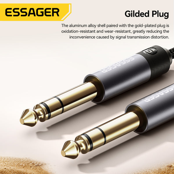 ESSAGER 6.5mm Male to 6.5mm Male Aux Jack Audio Cable