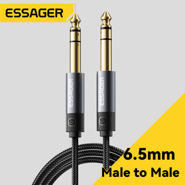 ESSAGER 6.5mm Male to 6.5mm Male Aux Jack Audio Cable