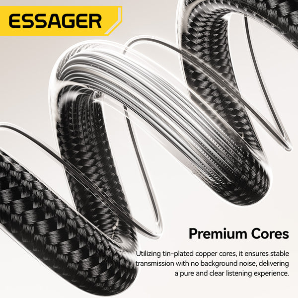 ESSAGER 3.5mm Male to 3.5mm Male Aux Jack Audio Cable