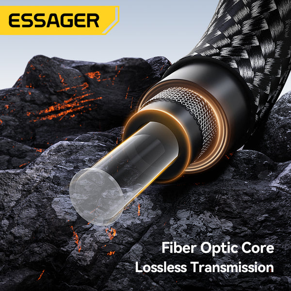 ESSAGER Fiber Optical Audio Cable - SPDIF Toslink to Toslink Connector