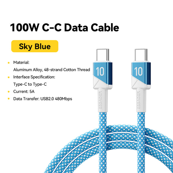 ESSAGER 100W USB-C to USB-C Cable
