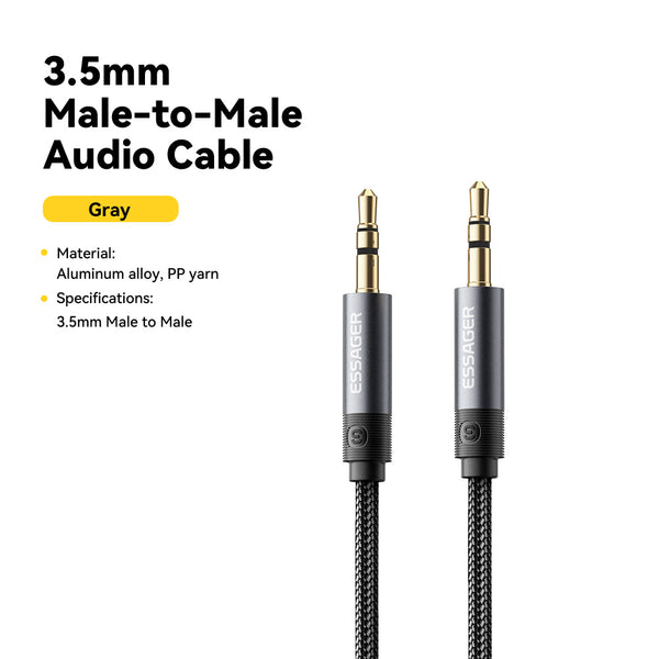 ESSAGER 3.5mm Male to 3.5mm Male Aux Jack Audio Cable