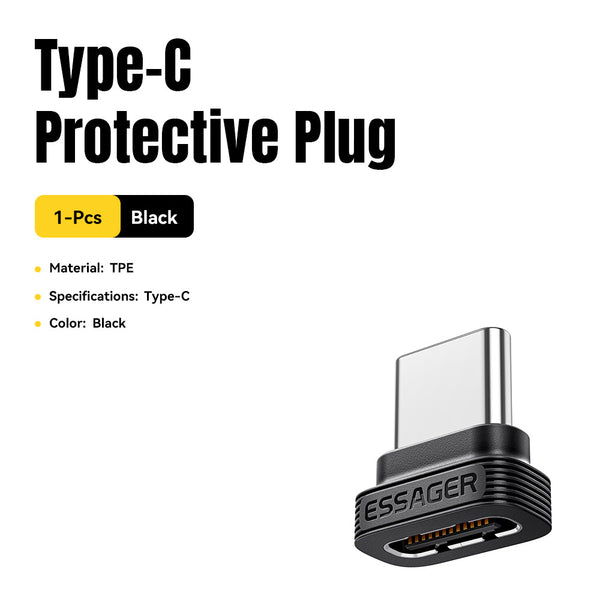 ESSAGER Usb Type C Port Fast Charging Anti Dust Protective Plug for Phone Laptop