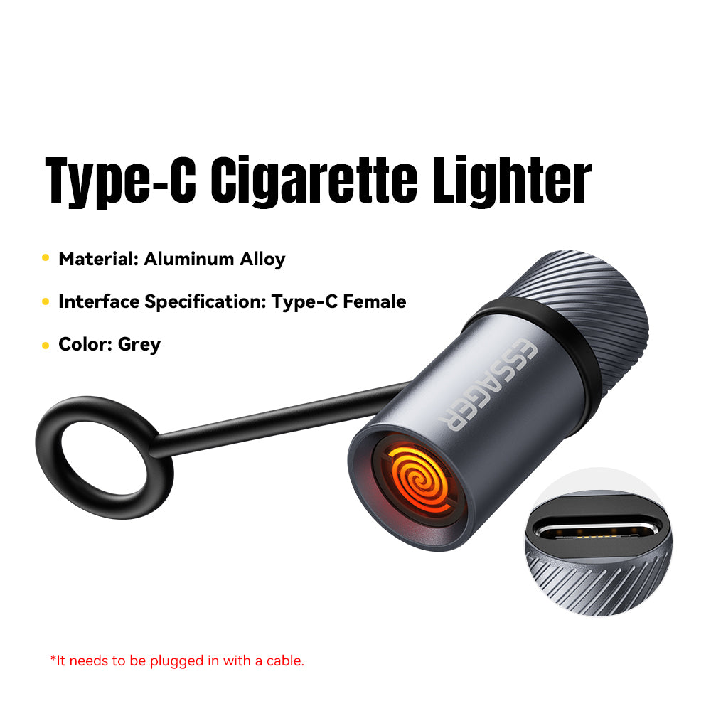 cigarette lighter type c ESSAGER Type-C Cigarette Lighter Adapter cigarette lighter type c ESSAGER Type-C Cigarette Lighter Adapter