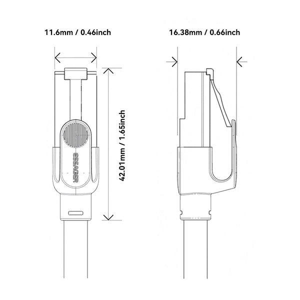 ESSAGER CAT8 Ethernet Cable – 40Gbps High-Speed LAN