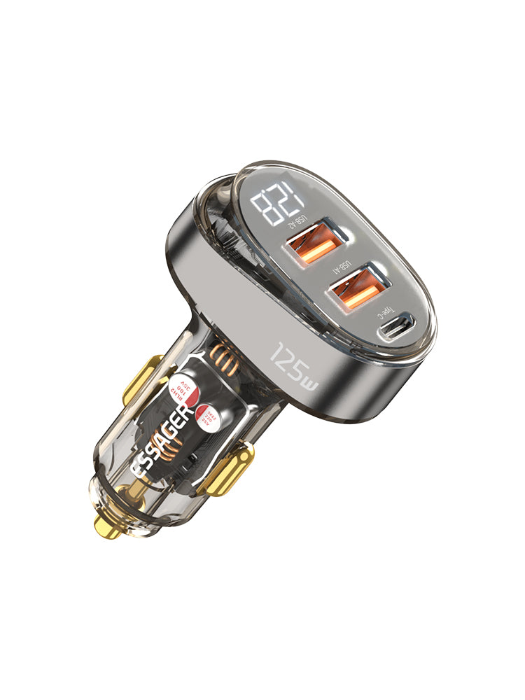 Essager 125W 2A+C 3 ports car charger