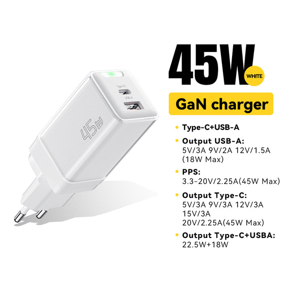 Essager Zhiqi 45W GaN Travel fast charger