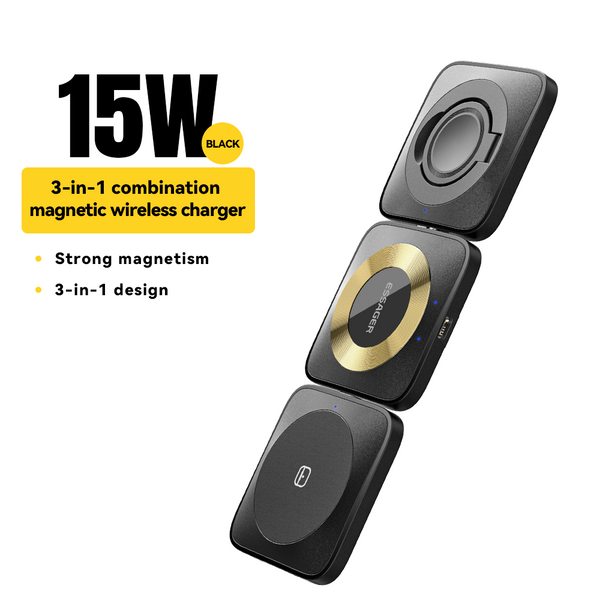 Chenglang combination magnetic suction three-in-one wireless charger